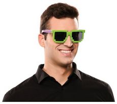 Brýle - Minecraft zelené