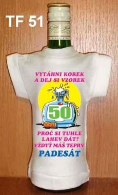 Tričko na láhev - Výročí 50 2