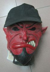 Čert maska s čepicí