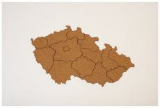 Samolepící korková mapa Moje Česko