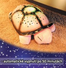 Noční svítící želvička - růžová