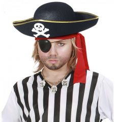 Klobouk pirát - dětský ZLATÝ LEM