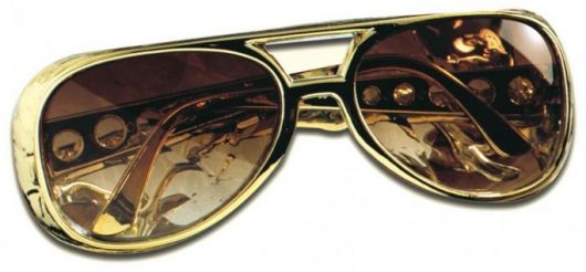 Brýle Elvis - zlaté