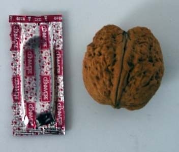 Kondom v ořechu
