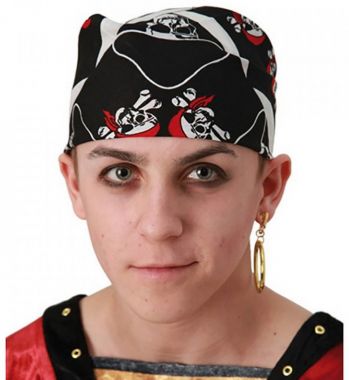 Pirátský šátek lebky
