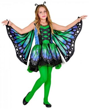 Kostým motýl - zelený