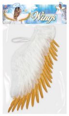 Křídla péřová bílo-zlaté