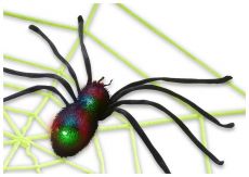 Pavouk s velkou pavučinou - Halloween