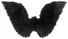Černa péřová křídla - 86x31cm
