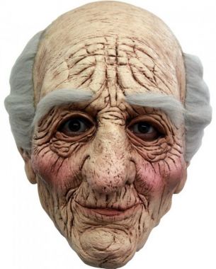 Maska Děda s vlasy