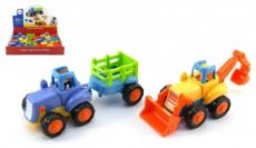 Dětská hračka Traktor s vlekem a Buldozer