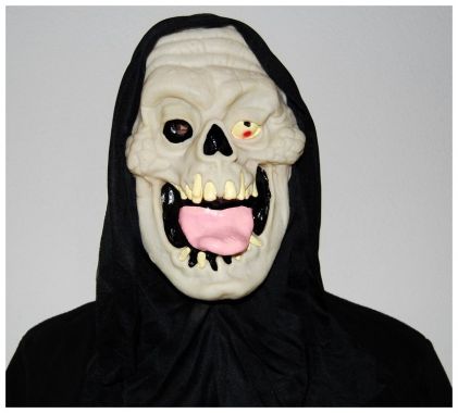 Maska příšera fosforující na halloween
