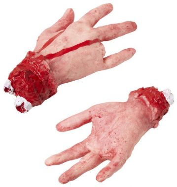 Krvavá ruka s useklým prstem
