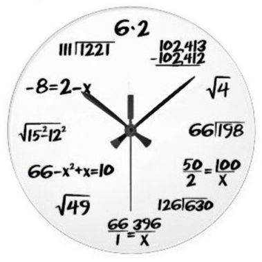 Bílé matematické hodiny