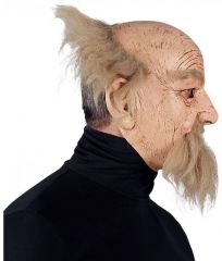 Maska Děda s vlasy a vousy