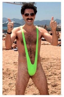Plavky Borat Mankini