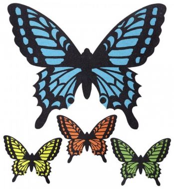 Křídla motýl barevné