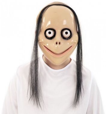 Maska Momo s vlasy