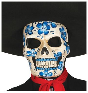 Maska mexicana skull na halloween