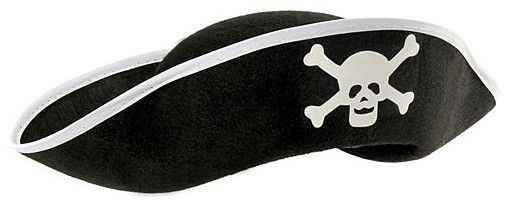 Pirát klobouk černý