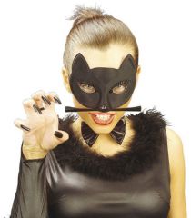 Škraboška kočka - Černá