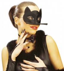 Škraboška kočka - Černá