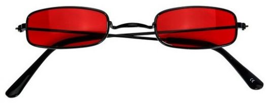 Brýle s červenými skly