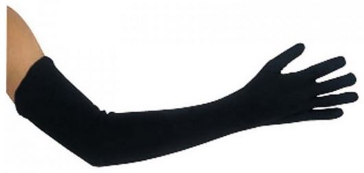 Rukavice černé dlouhé 45cm