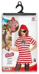 Dětský karnevalový kostým Pirátka s pruhy