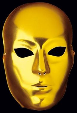 Škraboška Maska zlatá