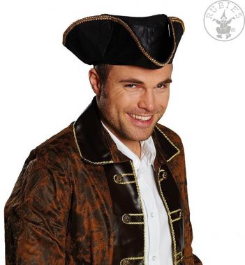 Pirátský klobouk imitace kůže