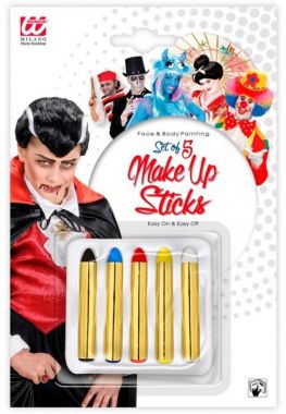 Karnevalová pastelky - 5 kusů - Make up Sticks